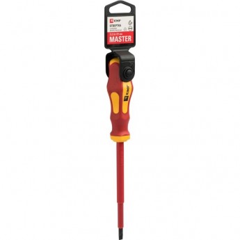 Отвертка EKF Master SL5.5x125 мм 1000В sl-5.5-125-mas-in