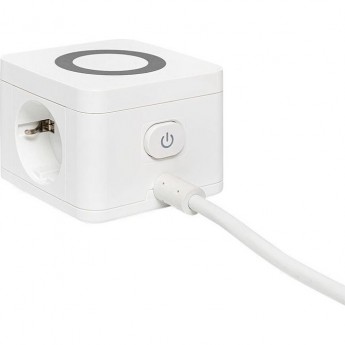 Удлинитель EKF "Куб" 2 гнезда 3USB 2.4А+зарядное устройство 1.3 м